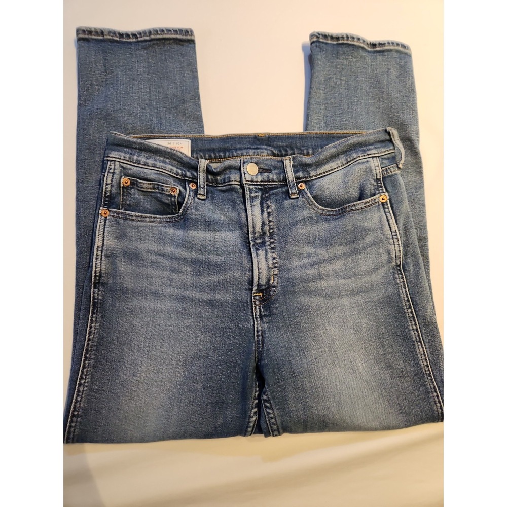 Gap Premium Denim Slim Jeans Womens 30/10 Medium Wash High Rise Blue